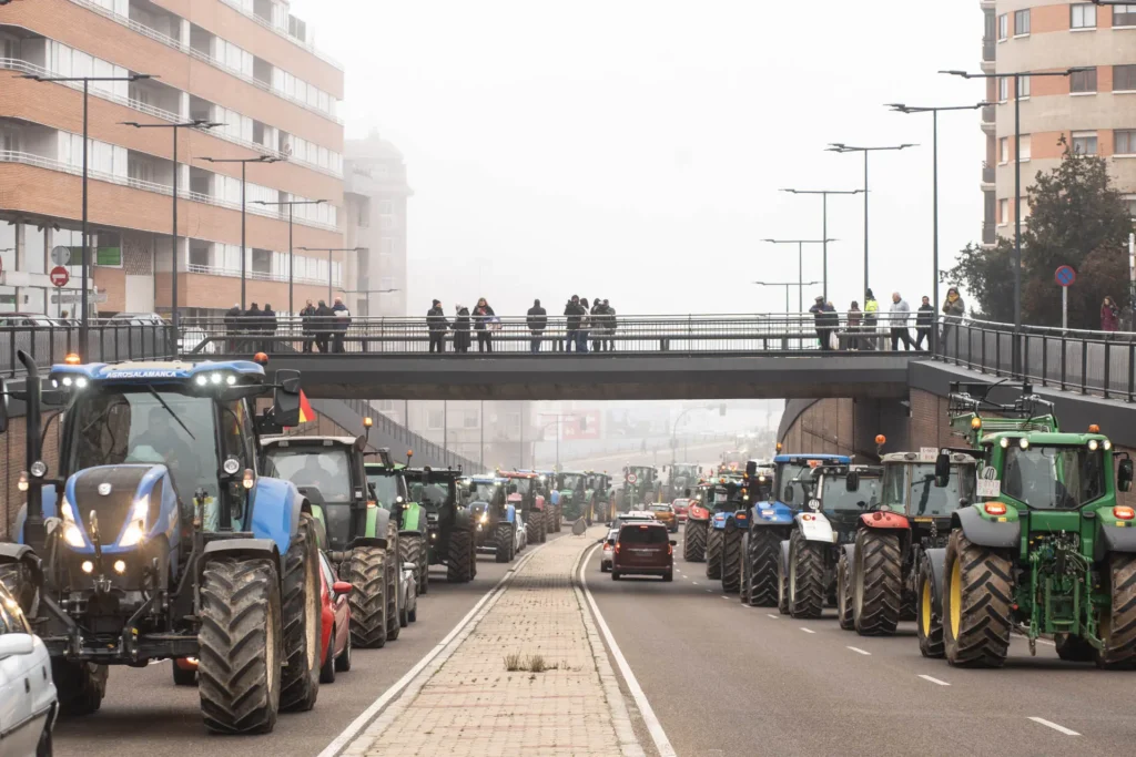 Tractorada por Zamora.