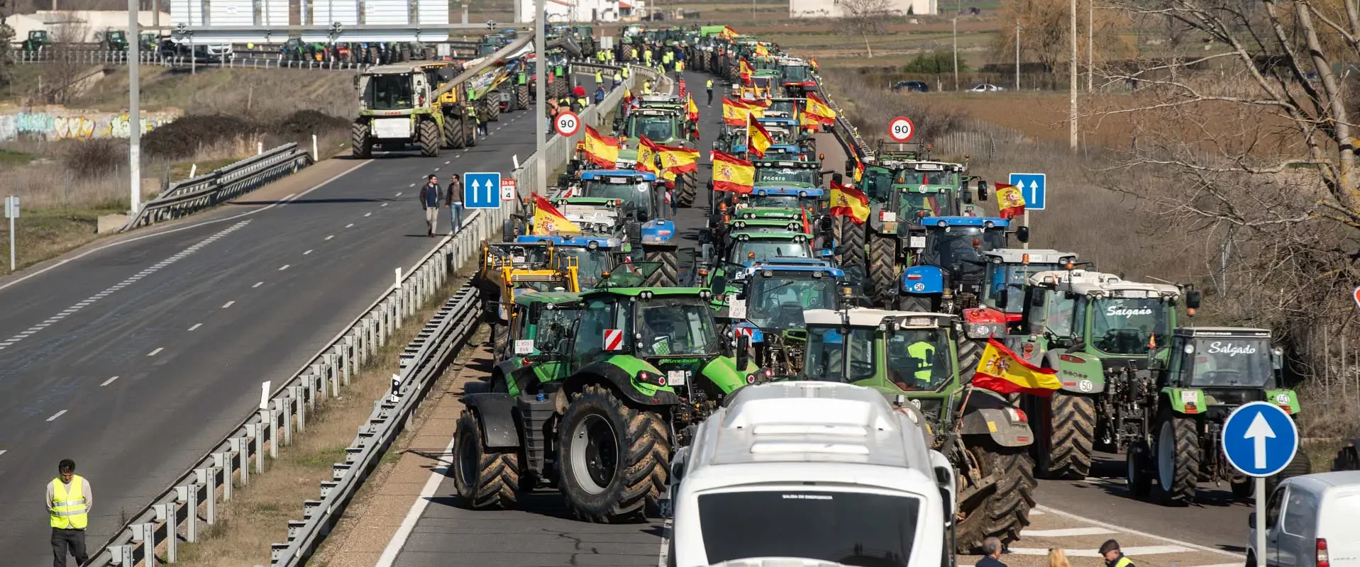 manifestación de tractores