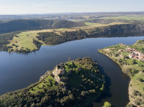 Castillo de Alba a vista de Drone. Foto Emilio Fraile.