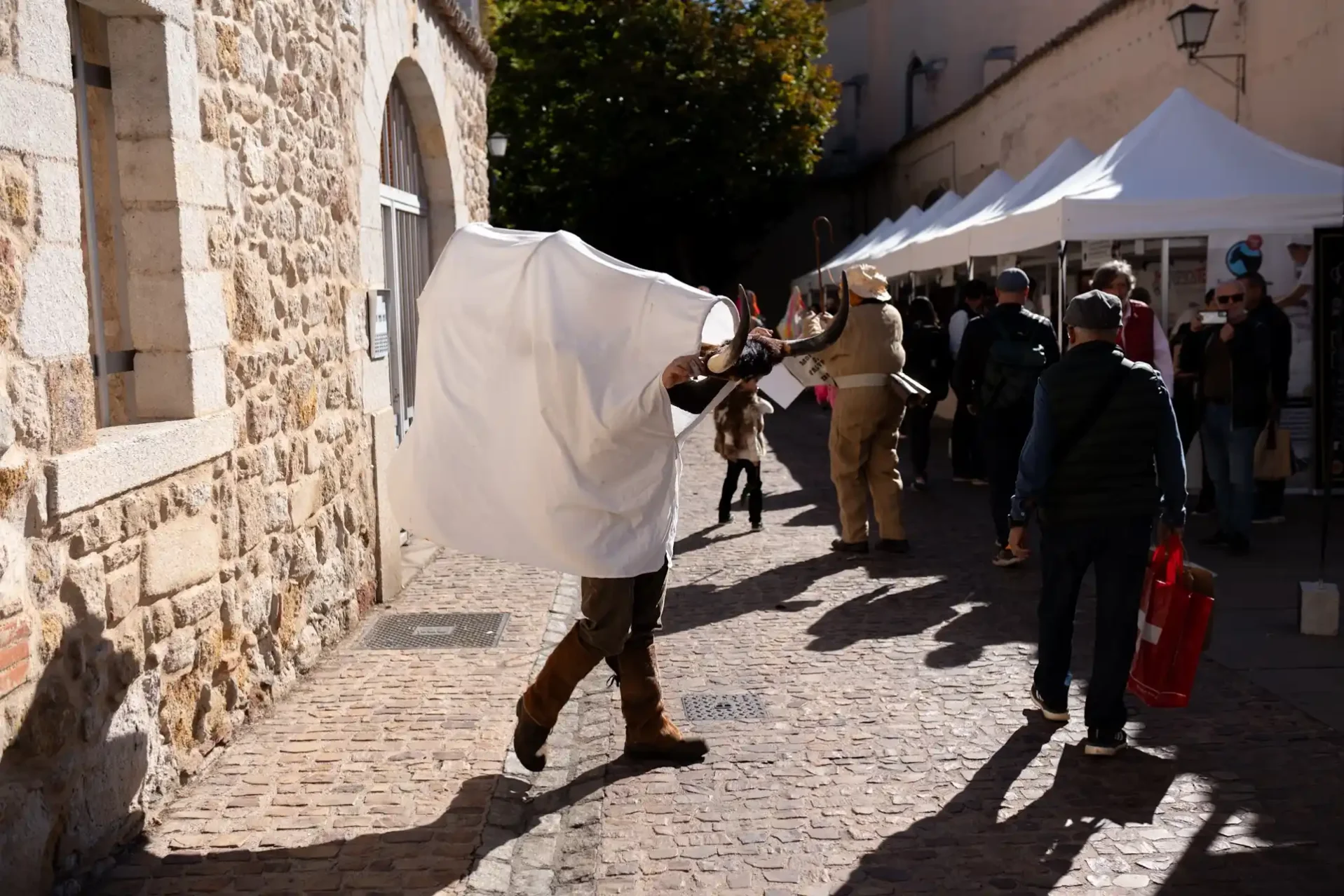 Las mascaradas participan en Fromago.