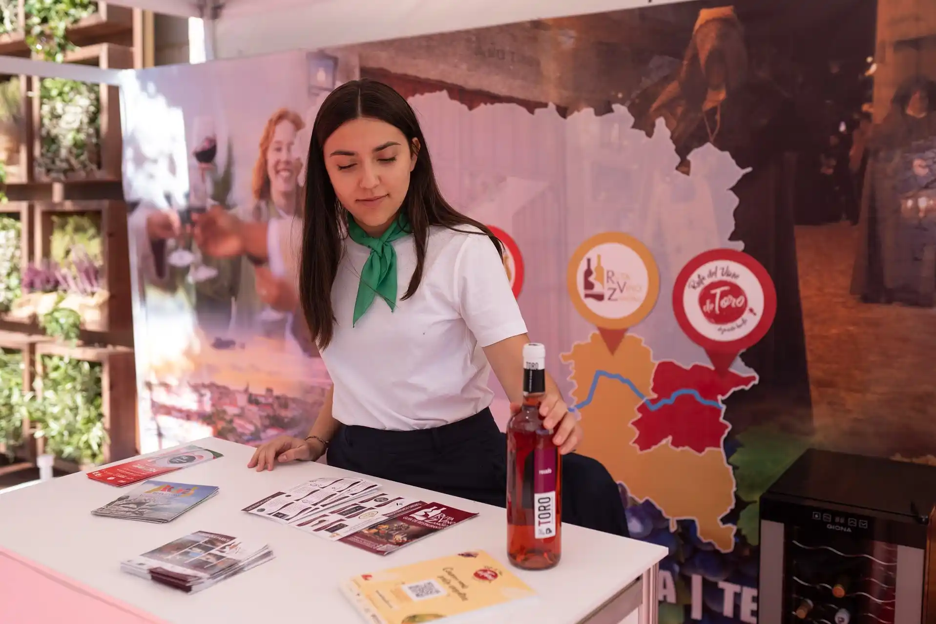 Stand de las Rutas del Vino. 