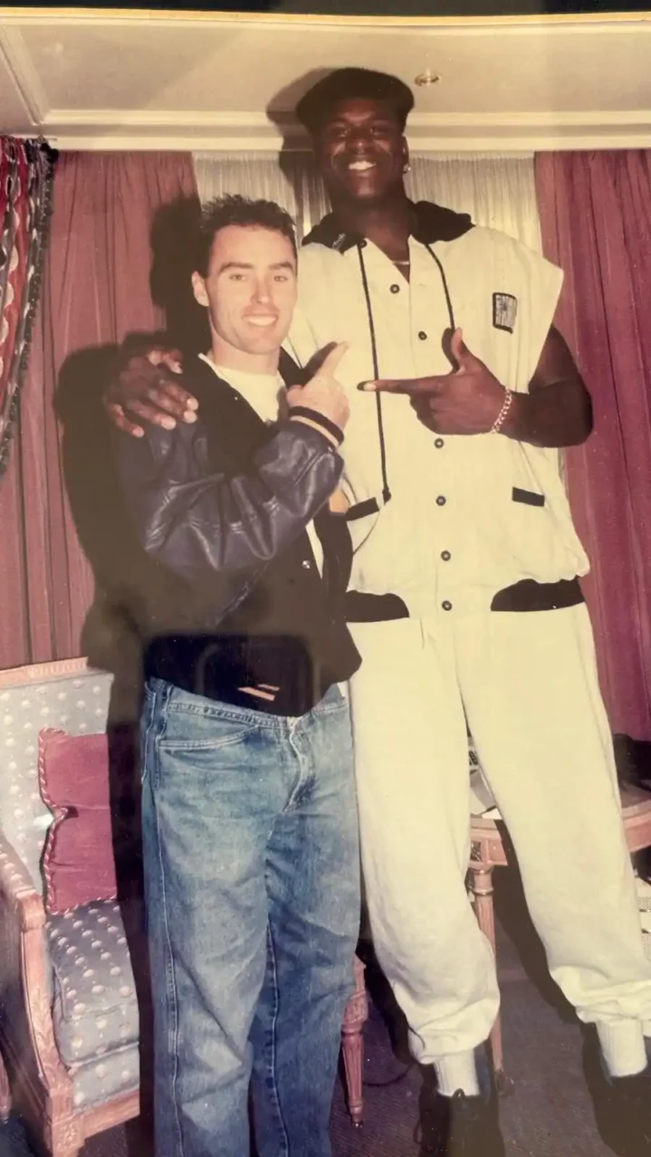 Hansen, con Shaquille O´Neal