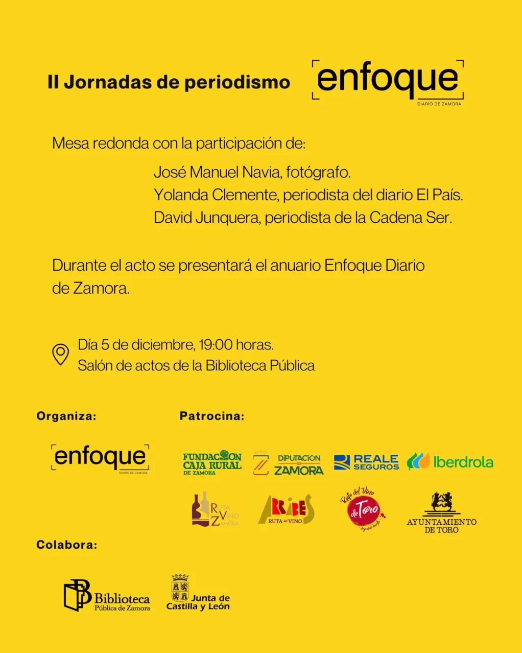 II Jornadas de periodismo Enfoque Diario de Zamora