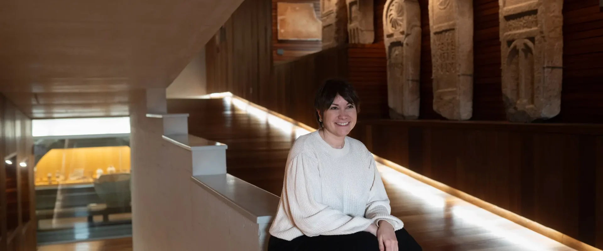 Bea Barrio en el Museo de Zamora. Foto Emilio Fraile.