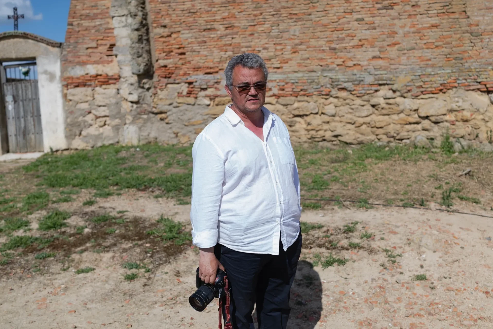 Luis Salvador, coordinador del proyecto para rehabilitar parte del pueblo. Foto Emilio Fraile