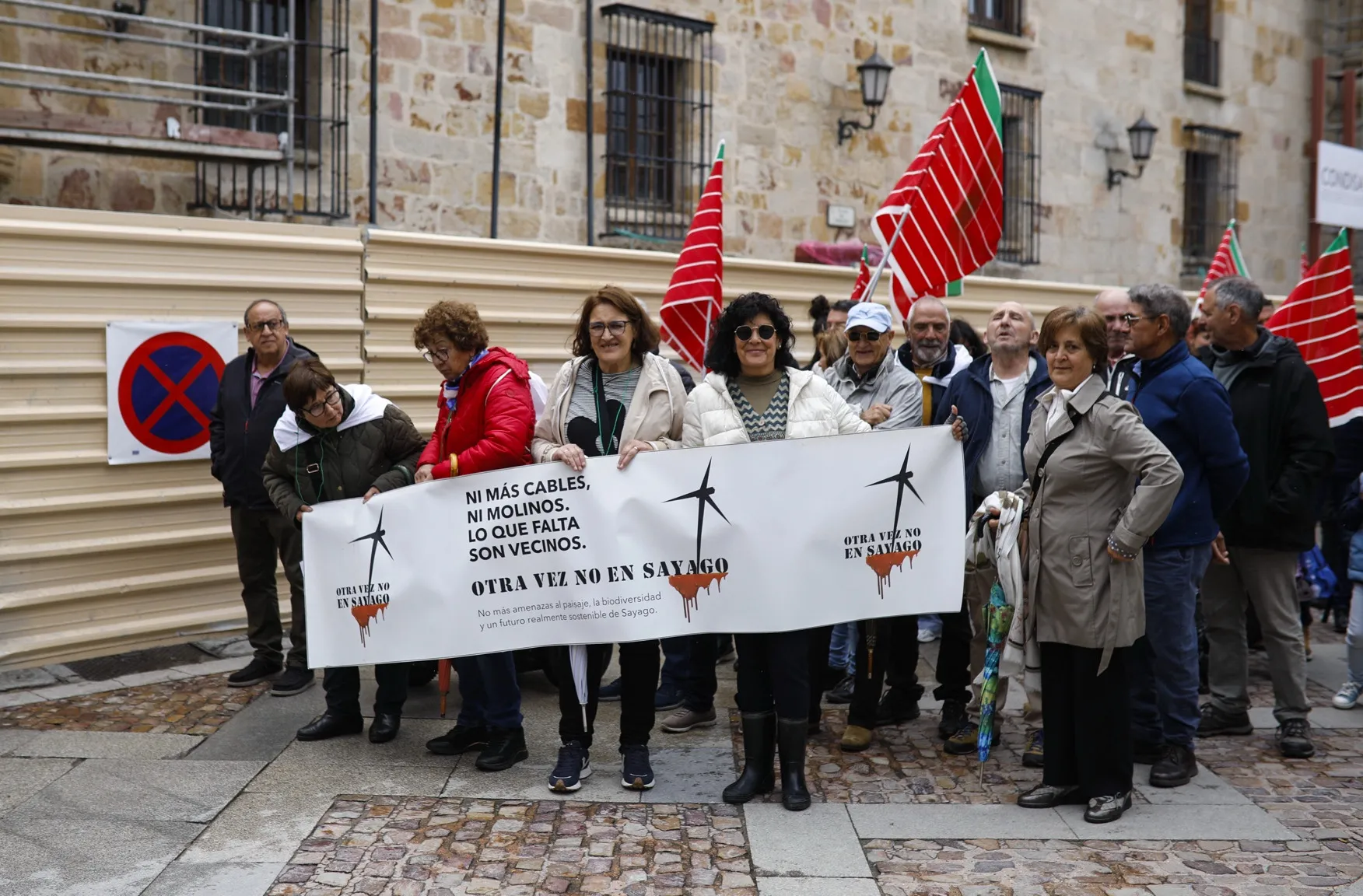 Manifestación contra el biogás en Zamora. Foto Paloma V. Escarpa