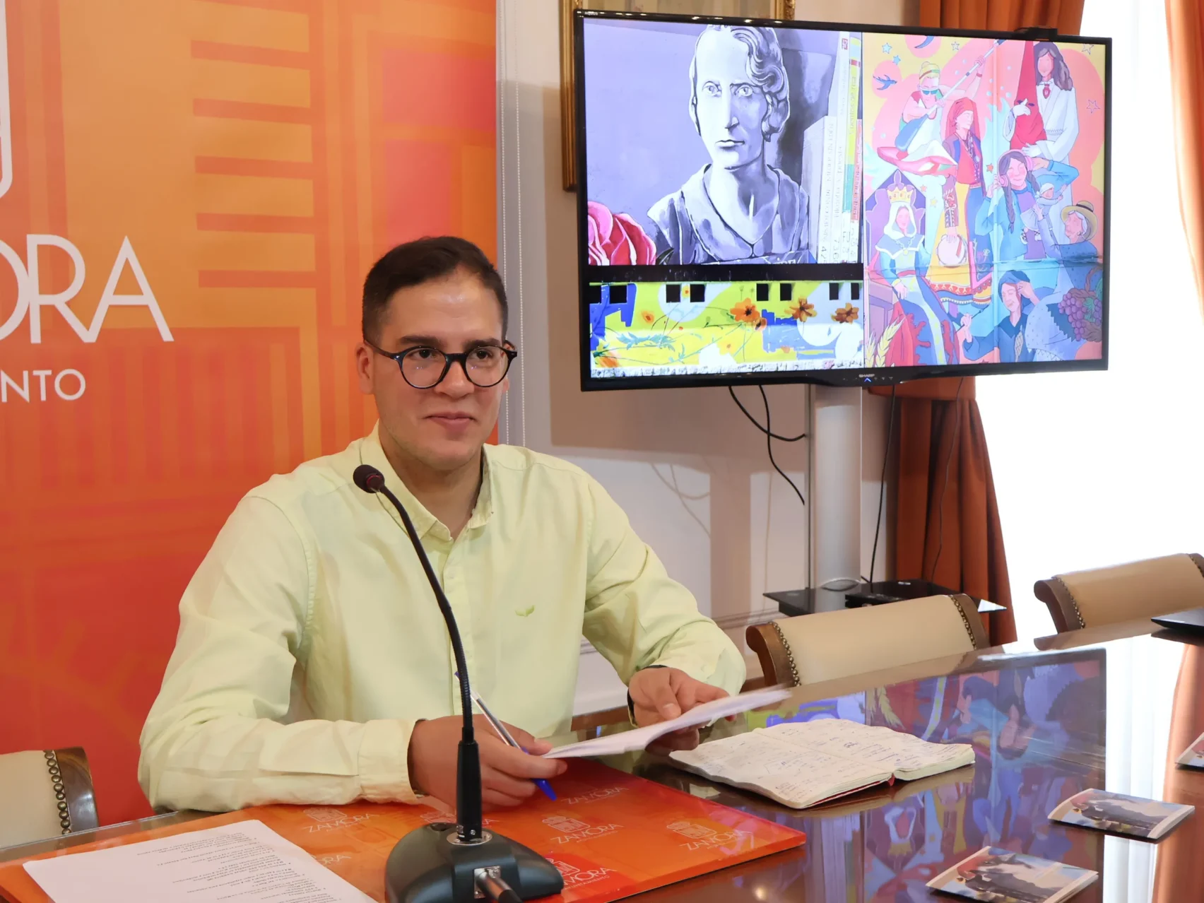 Pablo Novo, en la presentación del libreto Zamora Variopinta.